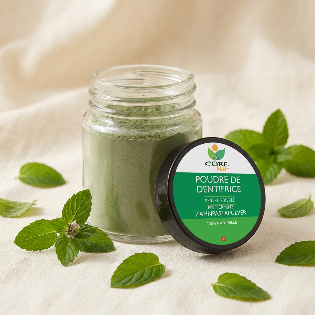 Poudre de Dentifrice à la Menthe Poivrée - n/a